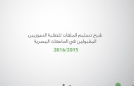 شرح تسليم الملفات للطلبة السوريين المقبولين في الجامعات المصرية 2015-2016